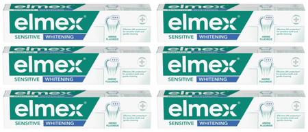 Imagem de Kit 6 Elmex Sensitive Whitening Creme Dental 110g - Elmex