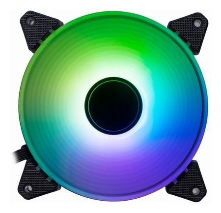 Imagem de Kit 6 Fan Cooler RGB 120mm LED + Controladora + Controle Remoto Ventoinha Gabinete PC Gamer Desktop