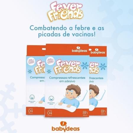 Kit 6 Fever Friends Adesivos Refrescantes Alivio Febre Bebê - Babydeas Imagem de Kit 6 Fever Friends Adesivos Refrescantes Alivio Febre Bebê