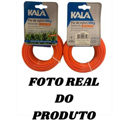 Imagem de Kit 6 Fios Cortador Grama Redondo 1,65mm 41m 100g Kala