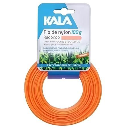 Imagem de Kit 6 Fios Cortador Grama Redondo 1,65mm 41m 100g Kala