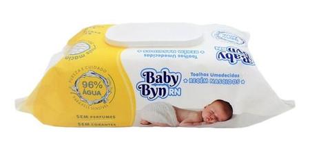 Imagem de Kit 6 Lenços Umedecidos Baby Byn RN Recém Nascido Toalhinhas