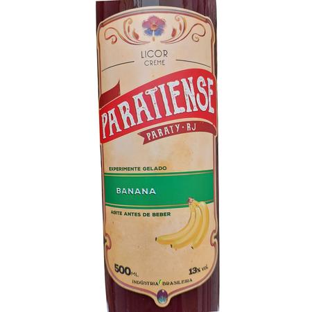 Imagem de Kit 6 Licores Banana Paratiense 500 ml Aniversario Drink Creme Sabores Fino Tradicional Coquetéis Exóticos Sobremesa