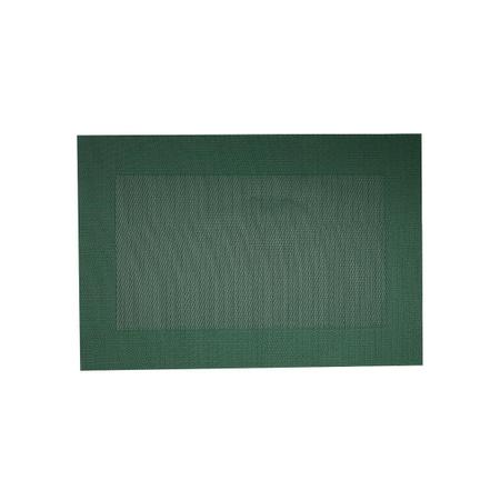 Imagem de Kit 6 Lugar Americano Frame 45X30Cm Verde Prático Resistente