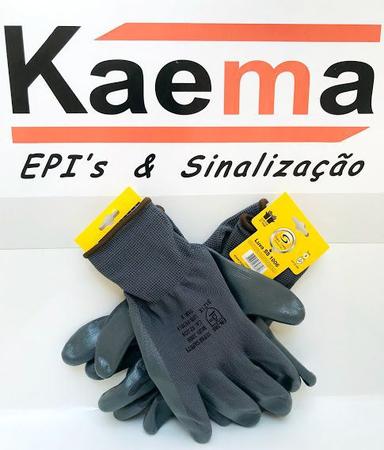 Imagem de Kit 6 Luvas De Poliamida Com Banho Nitrílico - Super Safety