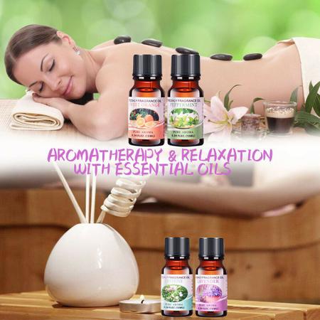 Kit 6 Oleos Essenciais Mais Vendidos 100% Natural P/ Difusor - KIT 6 ESSENCIAS Imagem de Kit 6 Oleos Essenciais Mais Vendidos 100% Natural P/ Difusor