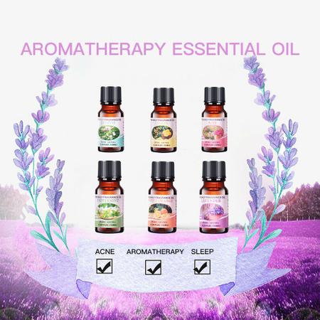 Kit 6 Oleos Essenciais Mais Vendidos 100% Natural P/ Difusor - KIT 6 ESSENCIAS Imagem de Kit 6 Oleos Essenciais Mais Vendidos 100% Natural P/ Difusor