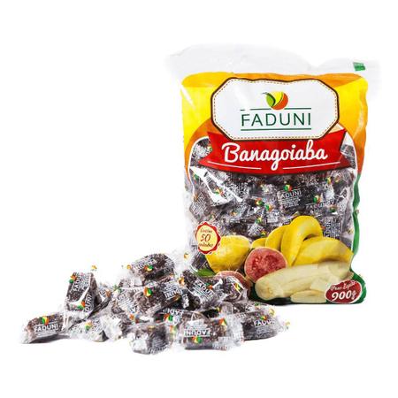 Imagem de Kit 6 Pacotes 900g Bananada Sabor Goiaba Faduni C/açúcar