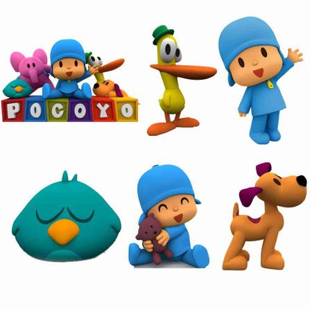 Desenho Pocoyo - 10 Displays de Festa 30cm Totens