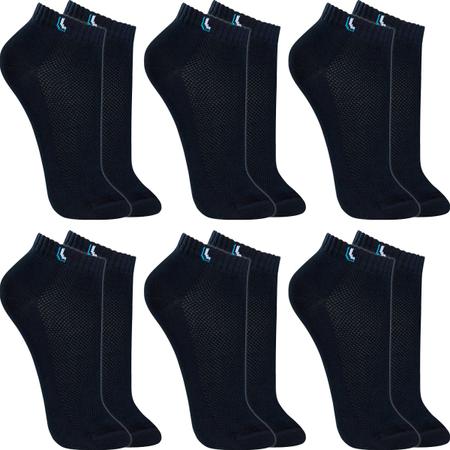 Imagem de Kit 6 Pares Meias Lupo Original Algodão Masculina Feminina Cano Curto Baixo Soquete Atacado 3225