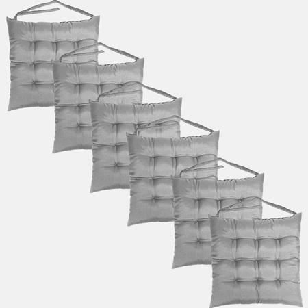 Imagem de Kit 6 Peças Futton 40x40cm Macio Com Diversas Cores Futon Para Cadeira Banquetas Pallets Almofadas Sofas Decoração