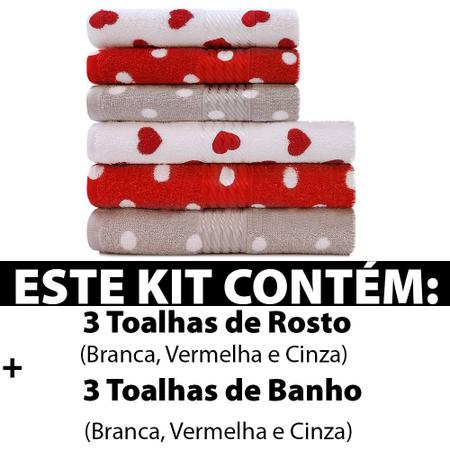 Imagem de Kit 6 peças Toalha Banho + Rosto Infantil Estampada100% Algodão Felpuda Prisma - Dohler - Emcompre