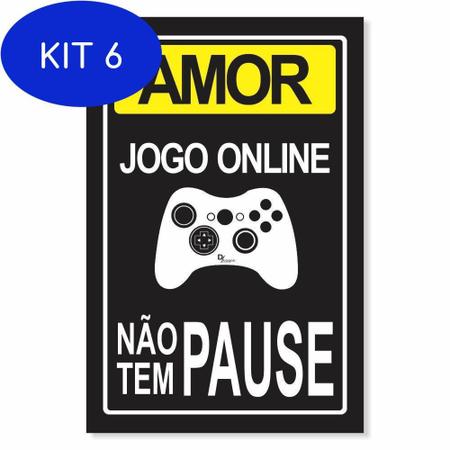 Quadro jogo online não tem pause amor