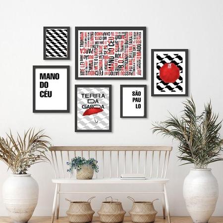 Imagem de Kit 6 Quadros São Paulo - Decoração Fotográfica Variada