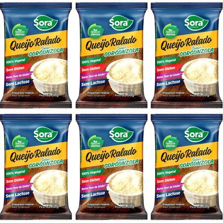 Queijo Ralado Gorgonzola Vegetal Sora 50g - Vegano - Loja Vegana