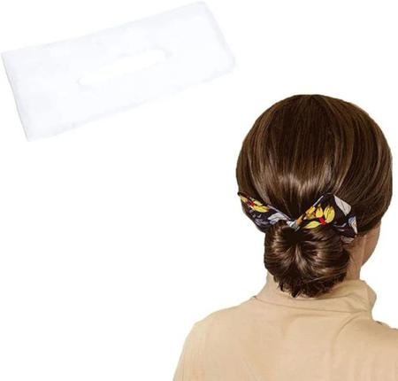 Imagem de Kit 6 Rabicó faixa de cabelo estampada prática para coque confortável