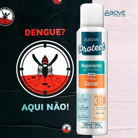 Imagem de Kit 6 Repelentes Spray Com Proteção Solar FPS30 150ml Above