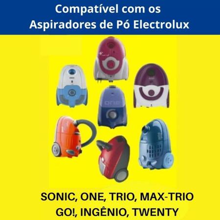 Imagem de Kit 6 Sacos Descartáveis Prático e Higiênico Para Aspirador Pó Electrolux Sonic Trio One Max-Trio Go Ingênio e Twenty - Envio em 24hs