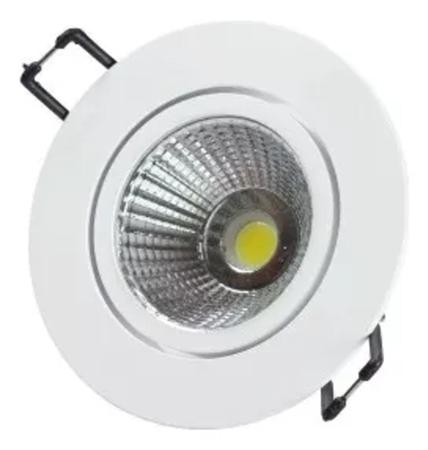 Imagem de Kit 6 Spot Led Embutir Redondo Direcional 5w Branco Frio