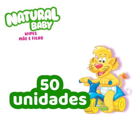 Imagem de Kit 6 Toalhas Umedecidas Natural Baby Mãe e Filho 50un cada
