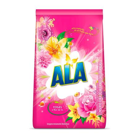 Imagem de Kit 6 Und Detergente Em Pó Ala Flores Rosas E Flor De Lis 1kg