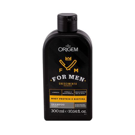 Imagem de Kit 6 Und Shampoo Origem For Men Crescimento Limpeza Profunda 300ml