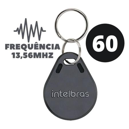 Imagem de Kit 60 Peças Chaveiro Rfid Intelbras Th 1000 13,56 Mhz