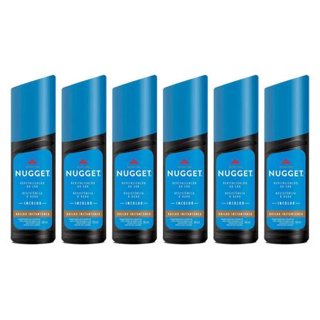 Kit 6un Polidor de Sapato L quido Incolor Nugget Brilho 60ml