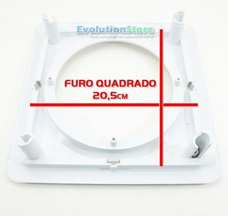 Imagem de KIT 6x Arandela Quadrada Com Alto Falante JBL Flex 6 Polegadas Som Ambiente Gesso Embutir Teto