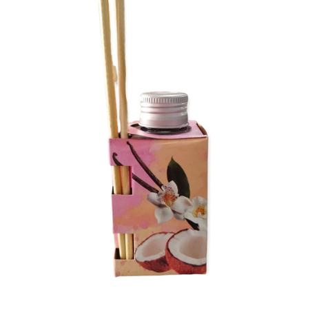 Imagem de Kit 7 Aromatizador de Ambiente de Vanilla com Coco 100ml Difusor Vareta Luz Aromas - Envio Já