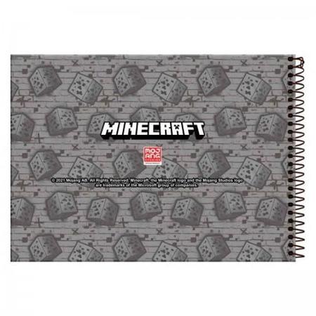 Kit 5 Caderno Brochurão Minecraft + Caderno Desenho - Foroni