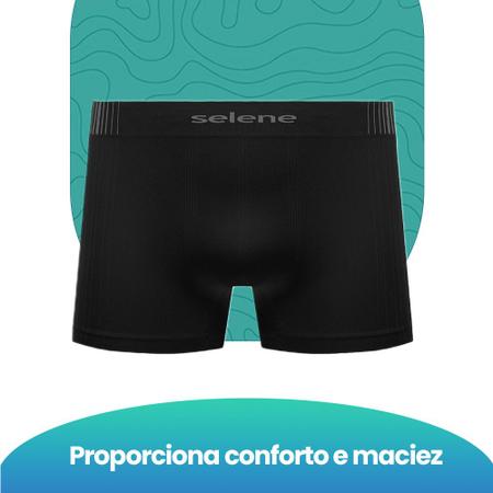 Imagem de Kit 7 Cuecas Microfibra Boxer Box Modelo Sem Costura Masculina Adulta