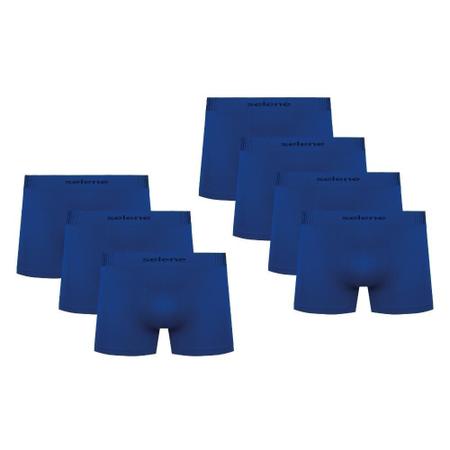 Imagem de Kit 7 Cuecas Microfibra Boxer Box Modelo Sem Costura Masculina Adulta