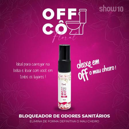 Imagem de Kit 7 Offcô Floral Bloqueador Odores Sanitários 15Ml