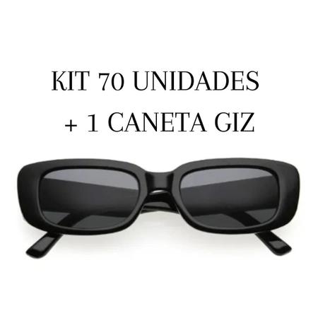 Imagem de Kit 70 Óculos De Sol Retrô Vintage + Caneta Giz Festa Balada