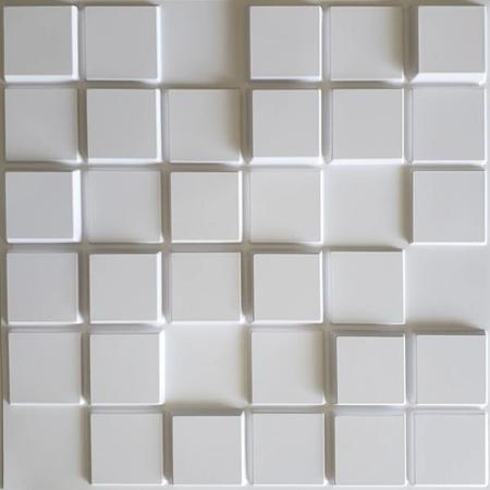 Imagem de Kit 74 Placas PVC Autoadesivas Branco: Elegância Instantânea
