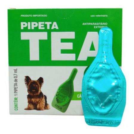 Imagem de Kit 8 Anti Pulgas Pipeta Tea Konig Para Cães De 0,6 Kg Á 5kg