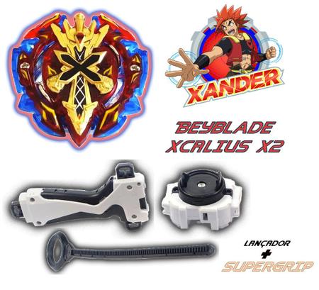 Beyblade Tornado Burst Evolution com Grip Lançador Extreme Gyro Turbo Speed  Super Rapido e Muito Forte