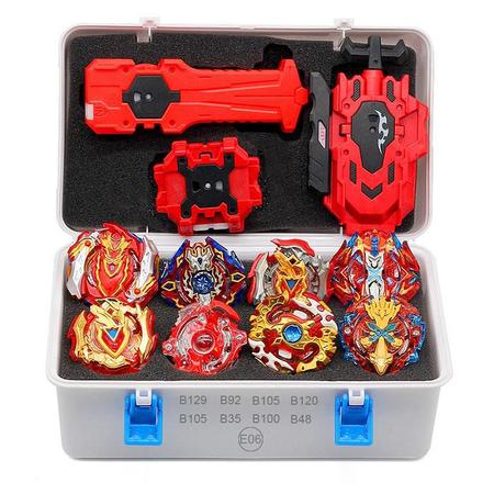 Kit 8 Beyblades De Metal Com Maleta E Puxadores - TopMixShop - Pião de  Batalha e Acessórios - Magazine Luiza