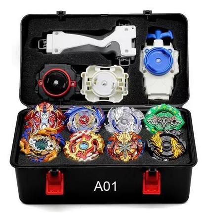 Kit 8 Beyblades De Metal Com Maleta E Puxadores - TopMixShop - Pião de  Batalha e Acessórios - Magazine Luiza