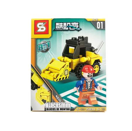 Lego Boneco Tico e Teco Desenho Animado Dois Brinquedos De Blocos