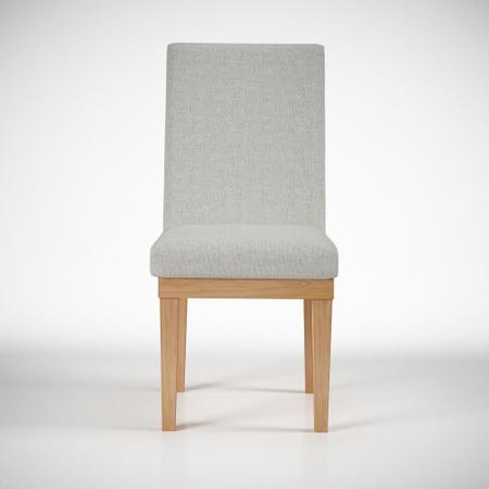 Imagem de Kit 8 Cadeiras Estofadas Reforçada Para Sala De Jantar Linho