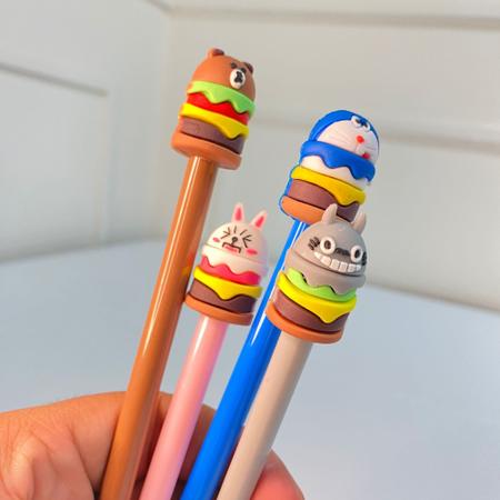 Kit 8 canetas em gel urso/coelho criativo para Escola/Escritório papelaria pratica - Filó Modas Imagem de Kit 8 canetas em gel urso/coelho criativo para Escola/Escritório papelaria pratica