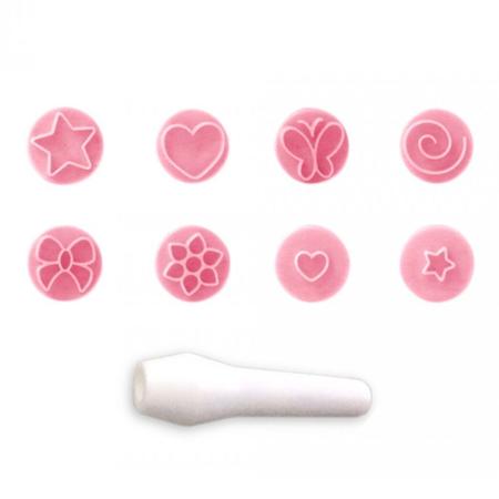 Imagem de Kit 8 Carimbos para Doces Essenciais Rosa Bb Bluestar