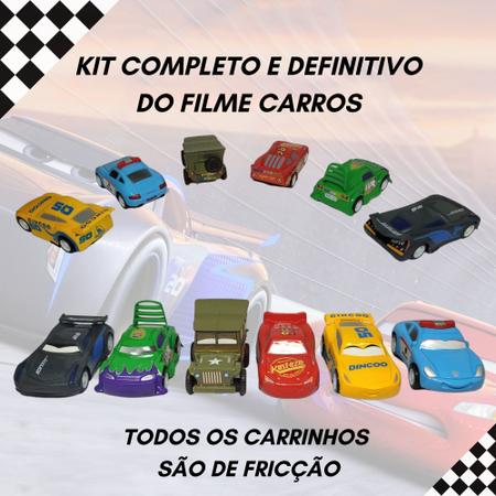 kit 8 carrinhos fricção filme carros 3 relampago mcqueen : :  Brinquedos e Jogos