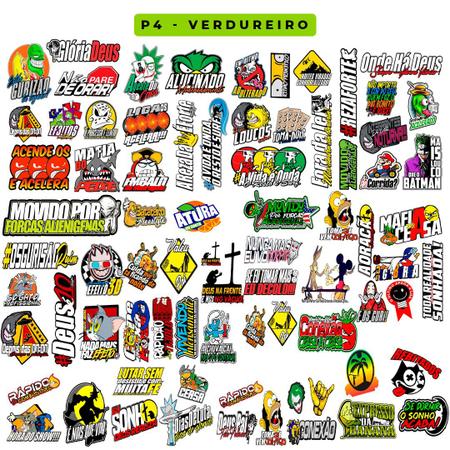 Kit 8 Cartelas P4 Adesivos Carro Moto Caminhão Atacado Verdureiro -  @PrintGraficos - Cartela de Adesivos / Sticker - Magazine Luiza