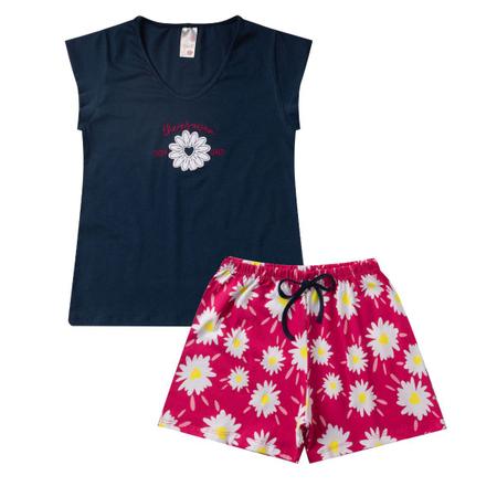 Imagem de Kit 8 peças de Verão Juvenil Menina 4 blusas + 4 Shorts.