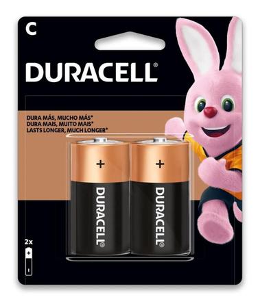 Imagem de Kit 8 Pilhas C Media Duracell Alcalina Lr14 1.5V Brinquedo