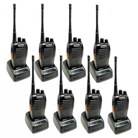 Imagem de Kit 8 Radios Comunicador Baofeng 777S Profissional Ht Uhf