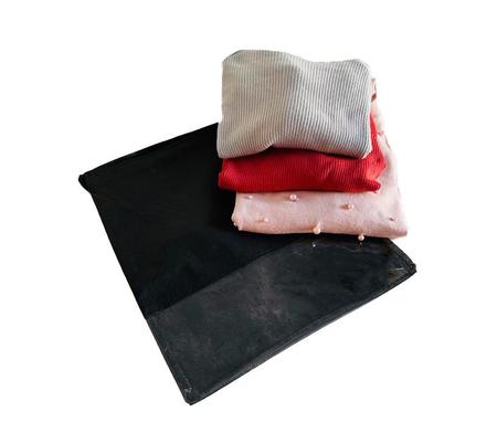 Imagem de Kit 80 Sacos Para Roupa E Malas De Viagem Visor Transparente